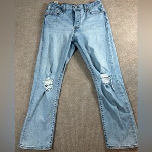 Women’s Light Blue Distressed Jeans Levi’s 1246